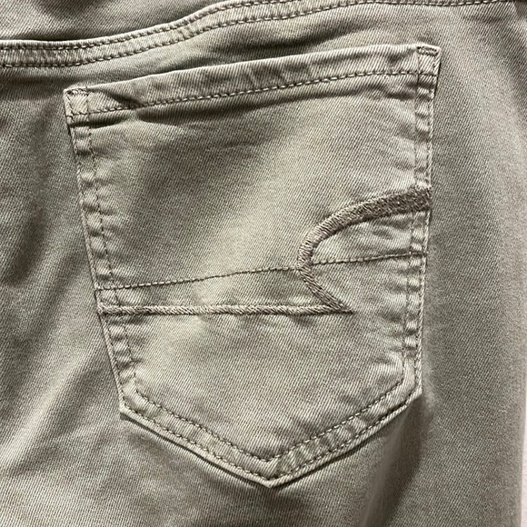 American Eagle Jeggings, Size 10, Sage Green, EUC - Picture 3 of 5